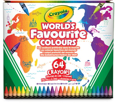 Crayola World's Favourite Colours - 64 Waskrijtjes