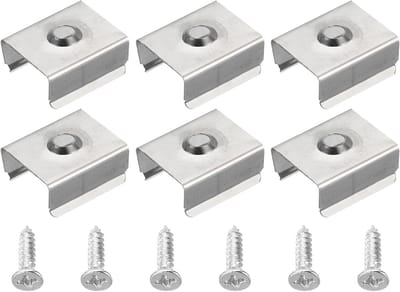 50 Stuks Bevestigingsclips voor LED Stripverlichting, Wandmontage Clips met Schroeven voor 15-17mm Neon RGB Kabel, Roestvrij Staal Accessoires