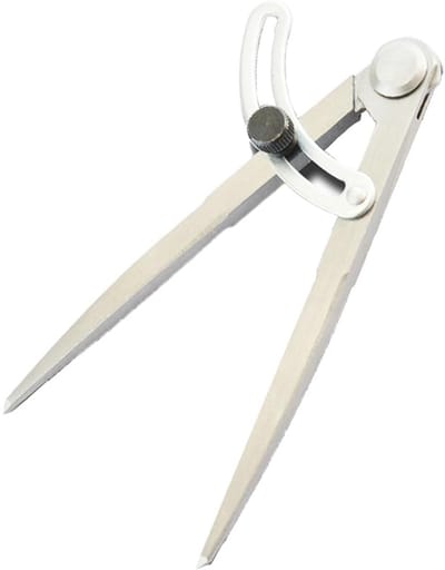Houtbewerkingskompas - Professionele Precisie voor Geometrie & Tekenwerk - 200mm