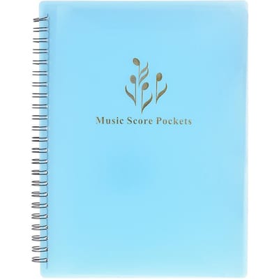 Multifunctionele muziekpartituurhouder A4-formaat papiervel documentbestand organizermap met 40 blauw