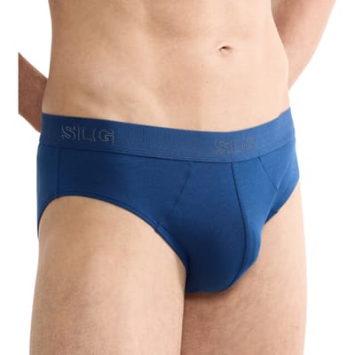 Sloggi SLG Base Brief C2P Heren Onderbroek - DONKER GRIJS BLAUW