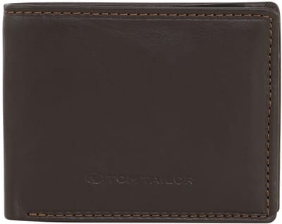 Tom Tailor - Lederen flip portemonnee - Maat ONESIZE - braun / brown