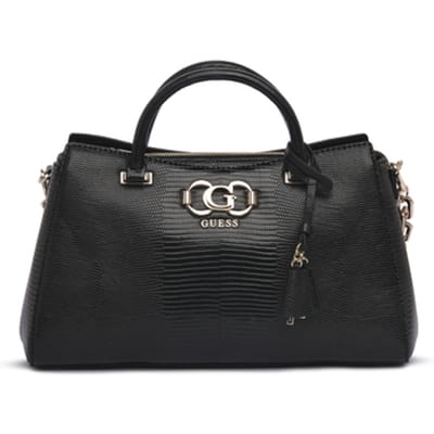 GUESS handtas schoudertas Salinge Luxury Satchel Black zwart