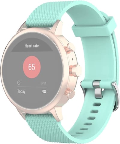 Siliconen bandje - geschikt voor Fossil Gen 5E / Gen 6 / Fossil Female modellen - mintgroen