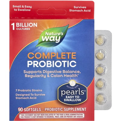 Nature's Way, Perles probiotiques complètes, 90 gélules