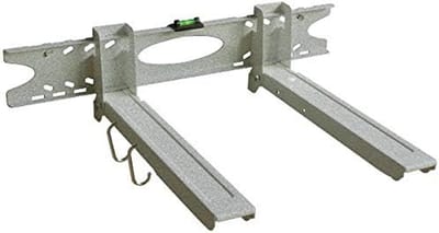Magnetron Muurbeugel Uitschuifbaar 32-52 cm - Draagkracht 20 kg - Zwarte Wandhouder voor Magnetron en Pizzaoven