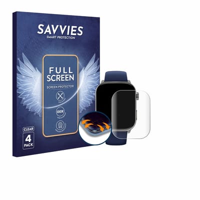 Savvies - Screenprotector voor Gard Pro Health Smartwatch 3 (48 mm) - Folie Beschermfolie transparant volledig dekking 4 Stuks