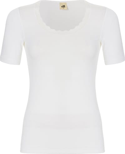 thermo t-shirt met kant snow white voor Dames | Maat S