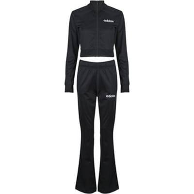 Adidas Glam Tracksuit Trainingspakken Dames - Zwart - Maat L (42-44) - Poly Mesh