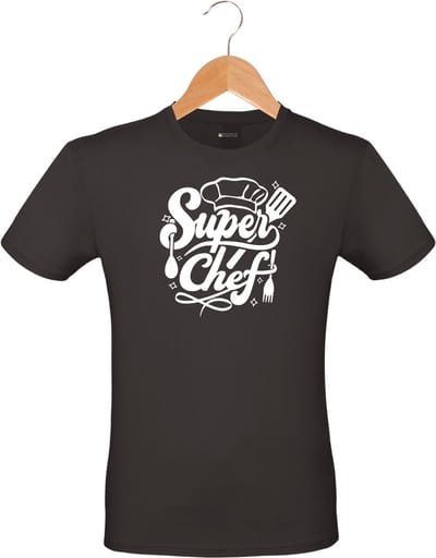 Mijncadeautje - Barbecue T-shirt - unisex - zwart - BBQ - Garden party - Tuinfeest - Vrijgezel - Verjaardag - Superchef - maat S