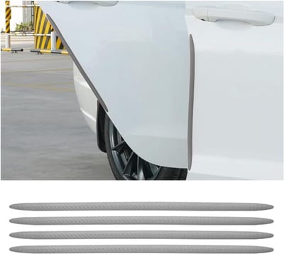 Auto deur bumper bescherming - 4 stuks - silicone materiaal - voorkomt krassen en deuken - ShopVlot