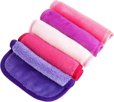 Make-up remover doeken - set van 5 stuks voor gevoelige huid - microfiber doekjes voor gezichtsreiniging - washandjes voor dagelijkse reiniging en oogverzorging.