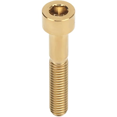 M6x35mm Fietsbout Roestvrij Titaniumlegering Fietsstuurpenbout voor Buiten Fietsen Gold