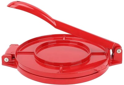 Tortillapers - Deegpers Quesadilla Maker - Zelf Tortillas Maken - Aluminiumlegering - 10 Inch - Zilver