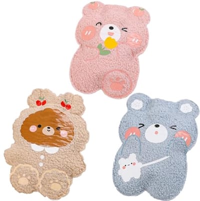 Warmwaterkruiken set van 3 - Lekvrije pluche handwarmers voor kinderen en volwassen