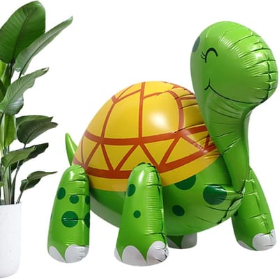 Opblaasbare Schildpad Ballon - Wandelende Dierenballon 4D - Feestdecoratie Kinderfeest - 4D Staand Ontwerp