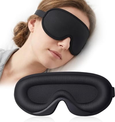 Thijox - Nachtmasker voor Zijslapers - 3D-lichtblokkerend Oogmasker met Verstelbare Band - Zacht en Ademend Masker voor Dames en Heren - Ideaal voor T