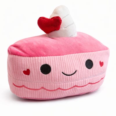 Topknuffels® Taartpunt Squishy Love Pluche Knuffel 20 cm - Liefdes Love Knuffels - Valentijnsdag Cadeau - Speelgoed Plush - Ik Hou van Jou - Taart Cake