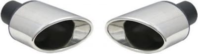 IVOL Uitlaatsierstuk set RVS Ovaal - Passend 45-57mm
