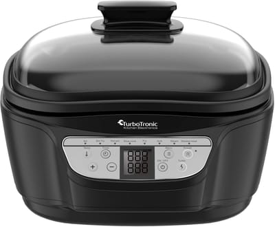 TurboTronic DMC24 Multicooker - Rijstkoker - Stoomkoker- 5 liter - RVS - Zwart