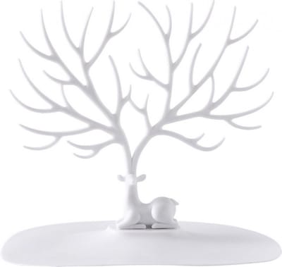 IBBO® - Sieradenhouder - Sieraden display Hertengewei - Sieradenboompje - Sieraden- Oorbellen Houder - Standaard - Hert - Organizer - Wit