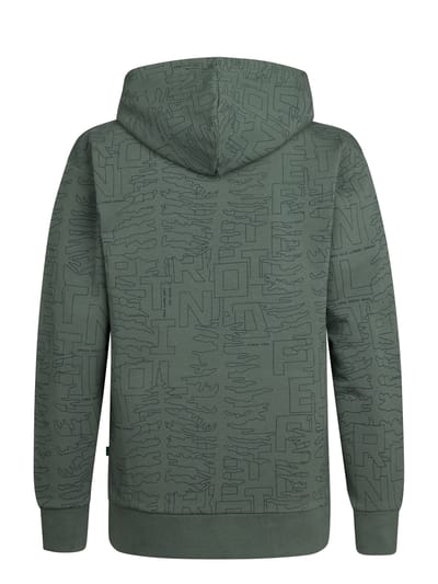 Petrol Industries - Jongens All-over Print Hoodie Blue Ridge - Groen - Maat 104