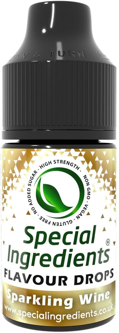 Mousserende Wijn Smaak Druppels - 30 ml - Smaakdruppels - Flavour Drops - Moderne Gastronomie - Moleculair Koken - Hersluitbare Pot - Recycled Plastic