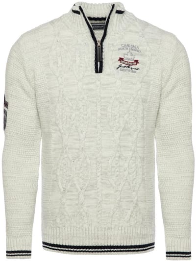 Carisma Premium Casual Gebreid Heren Trui Met Opstaande - XXL