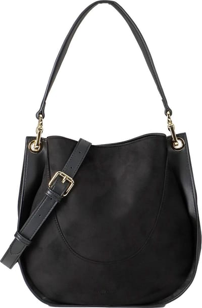 SEIDENFELT MANUFAKTUR Schoudertas Skadi Hobo Black Zwart