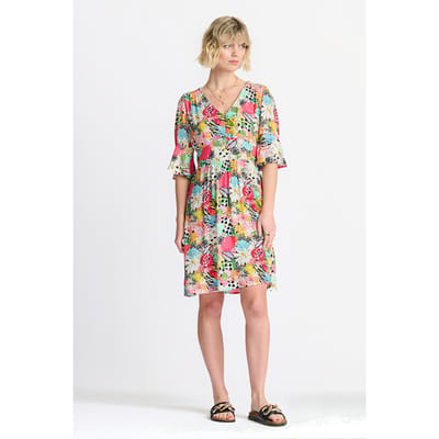 POM Amsterdam Dress - Liv Tropical Bouquet Maat: 36 | Mini Jurken Outlet | Dames