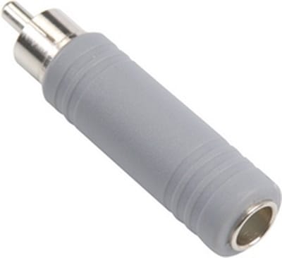 OPRUIMING Bandridge adapter RCA mannelijk - 6,35mm Jack mono vrouwelijk