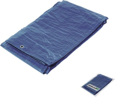 Versterkt Zeil - Afdekzeil Beschermzeil - Spullen Beschermen - Waterdicht Met Ogen - 8 x 12 meter - Blauw