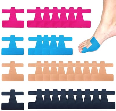 Tape, Hallux Valgus Physio Tapes voor teen en voet, voorgesneden kinesiologietape voor hallux valgus