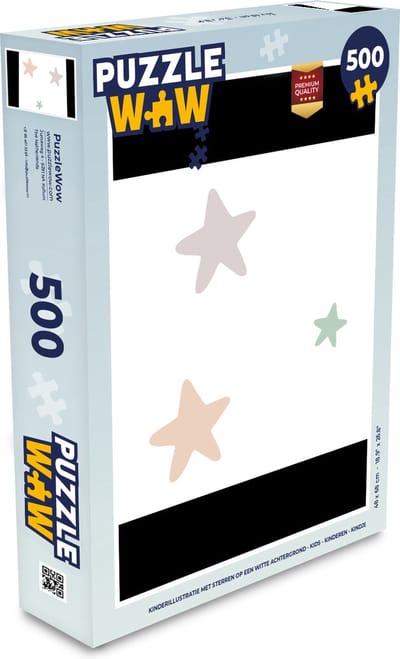 Puzzel Sterren - Pastel - Meiden - Jongens - Kinderen - Legpuzzel - Puzzel 500 stukjes