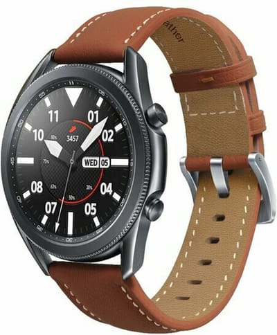By Qubix - 20mm - Premium Leather bandje - Bruin - Geschikt voor Huawei watch GT 2 (42mm) - Huawei watch GT 3 (42mm) - Huawei watch GT 3 Pro (43mm)