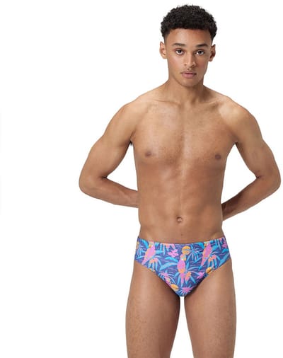 Speedo Allover Digital 8cm Zwemslip Blauw UK 26 Man