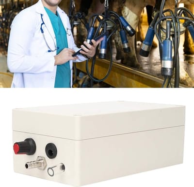 Allecto - Melkmachine - Elektrische melkmachine - Snelheidsregelfunctie - Compact formaat - Vacuümpomp - Geschikt voor koeien schapen paarden ezels...