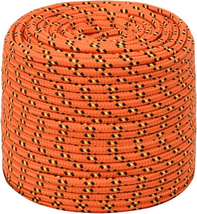 Boottouw - Bevestigingstouw - Vastzetten boten - Weerbestendig polypropyleen - 100 meter - Oranje