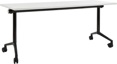 CAVI - Inklapbaar bureau - Wit/Zwart - 180 x 60 cm - Staal