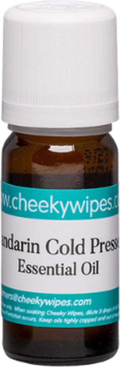 Cheeky Wipes - Mandarijn Etherische Oil - Premium Aromatherapie Olie Voor Wasbare Babydoekjes - Natuurlijke Babyverzorging - 10 ml
