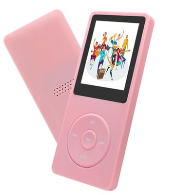 carmdering - MP3 Speler/MP4 - 16GB Geheugen- Ondersteuning tot 128 GB – Ingebouwde Luidspreker, en E-Book Functie- roze