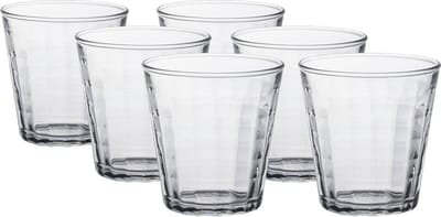 Duralex Drinkglazen Prisme - 6x stuks - glas - 220 ml - water/koffie