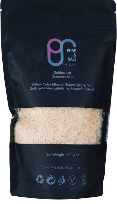 Purensalt Bronzout steenzout - mineraalrijk keukenzout voor in de keuken - 1 kg
