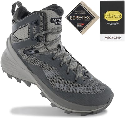 Merrell Rogue Hiker Mid GTX GORE-TEX - Heren Wandelschoenen Trekking Laarzen Grijs J038497 , Maat: EU 42 UK 8