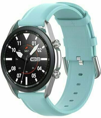 By Qubix - 22mm - Classic leren bandje - Blauw - geschikt voor Huawei Watch 3 / 4 / 5 (pro) - 46mm & geschikt voor Huawei Watch GT / GT 2 / GT 3 (pro) / GT 4 (pro) / GT 5 (pro) / GT 6 (pro) 46mm / Ultimate / Ultimate 2