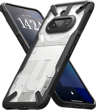 Ringke Fusion X | Hoesje Geschikt voor Nothing Phone (3a) | Back Cover | Militaire Standaard | Zwart