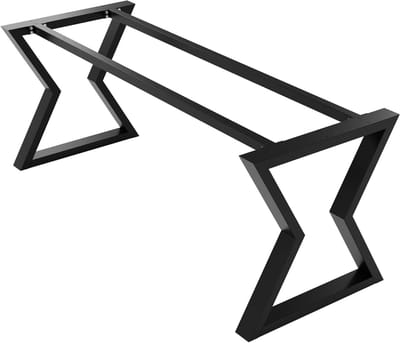 Tafelpoten - Bureaupoten Onderstel - Tafel Maken - Trapezium Vorm - 180x70x72 cm - Zwart