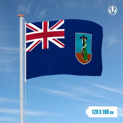 Vlag Montserrat 120x180cm