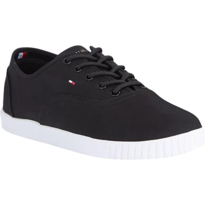 Dames sneakers Tommy Hilfiger Canvas Lace Up Sneaker zwart r. 36 36 zwart