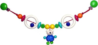Autoketting Beer - Houten Speelgoed - Baby Vermaak - Echt Handwerk - 450 cm - Multicolor